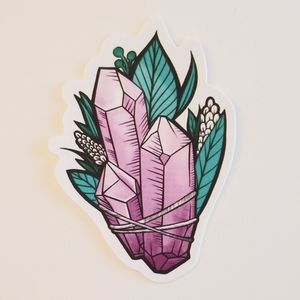 10/$10 Pretty Crystals & Plants Sticker